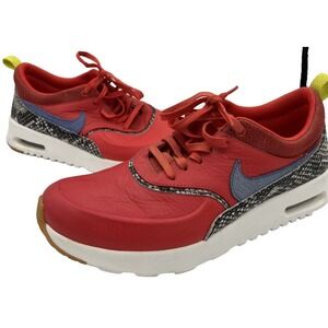 Nike Air Max Thea LX 881203-800 Women's Sneakers 9 Red Paramount Snakeskin Shoes